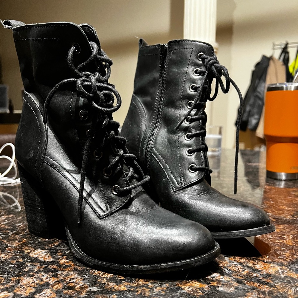 Steve Madden lace-up booties